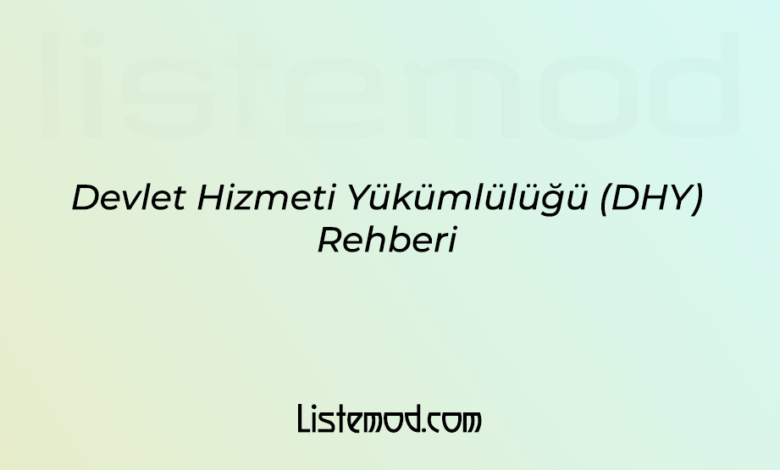 DHY Rehberi